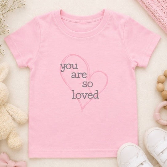 You are So Loved Embroidered Baby Outfit