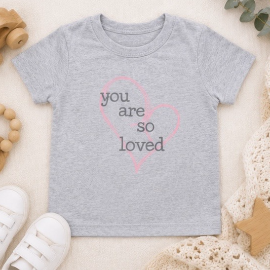You are So Loved Embroidered Baby Outfit