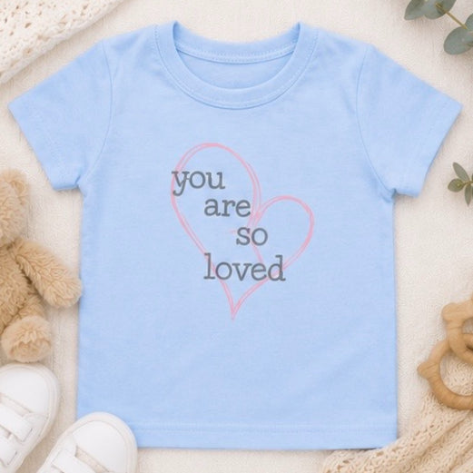 You are So Loved Embroidered Baby Outfit