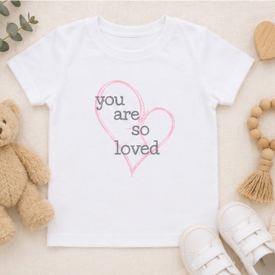 You are So Loved Embroidered Baby Outfit
