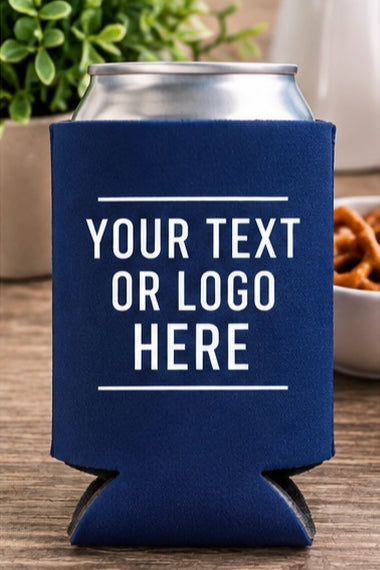 Personalized Can Cooler with Text or Logo