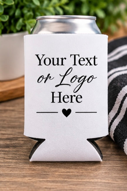 Personalized Can Cooler with Text or Logo