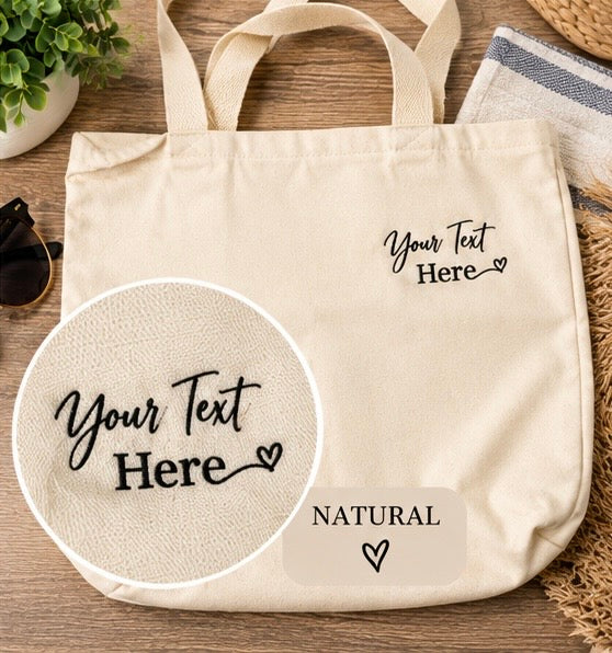 Custom Embroidered Tote Bag