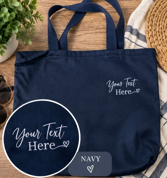 Custom Embroidered Tote Bag