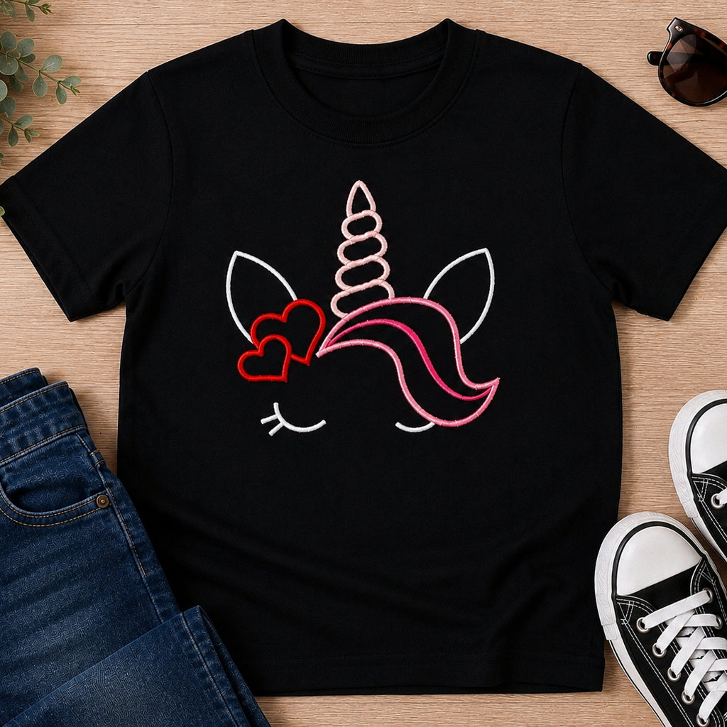 Kids Embroidered Unicorn Top