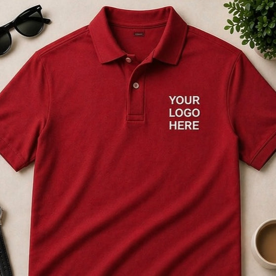 Custom Embroidered Polo Shirt | Personalized Polo with your Logo or Text