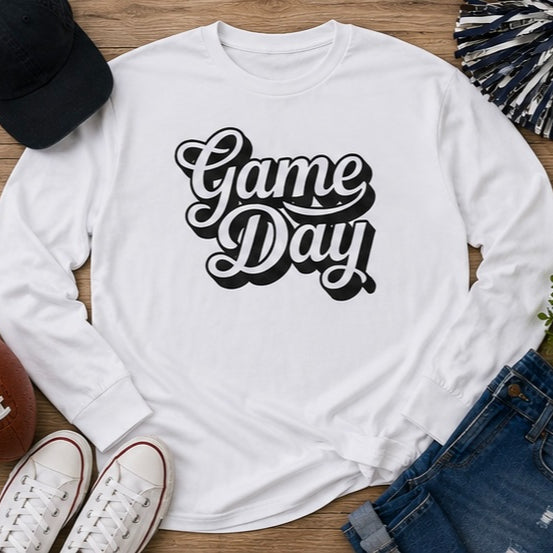Game Day Shirt, Football Game Day Printed Tee