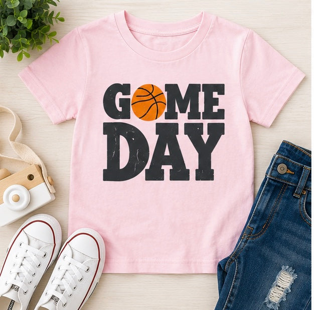 Game Day Printed Basketball Baby Outfit