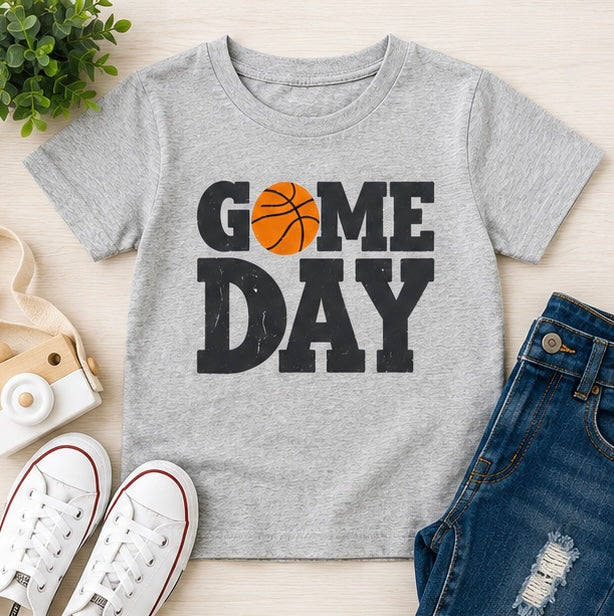 Game Day Printed Basketball Baby Outfit