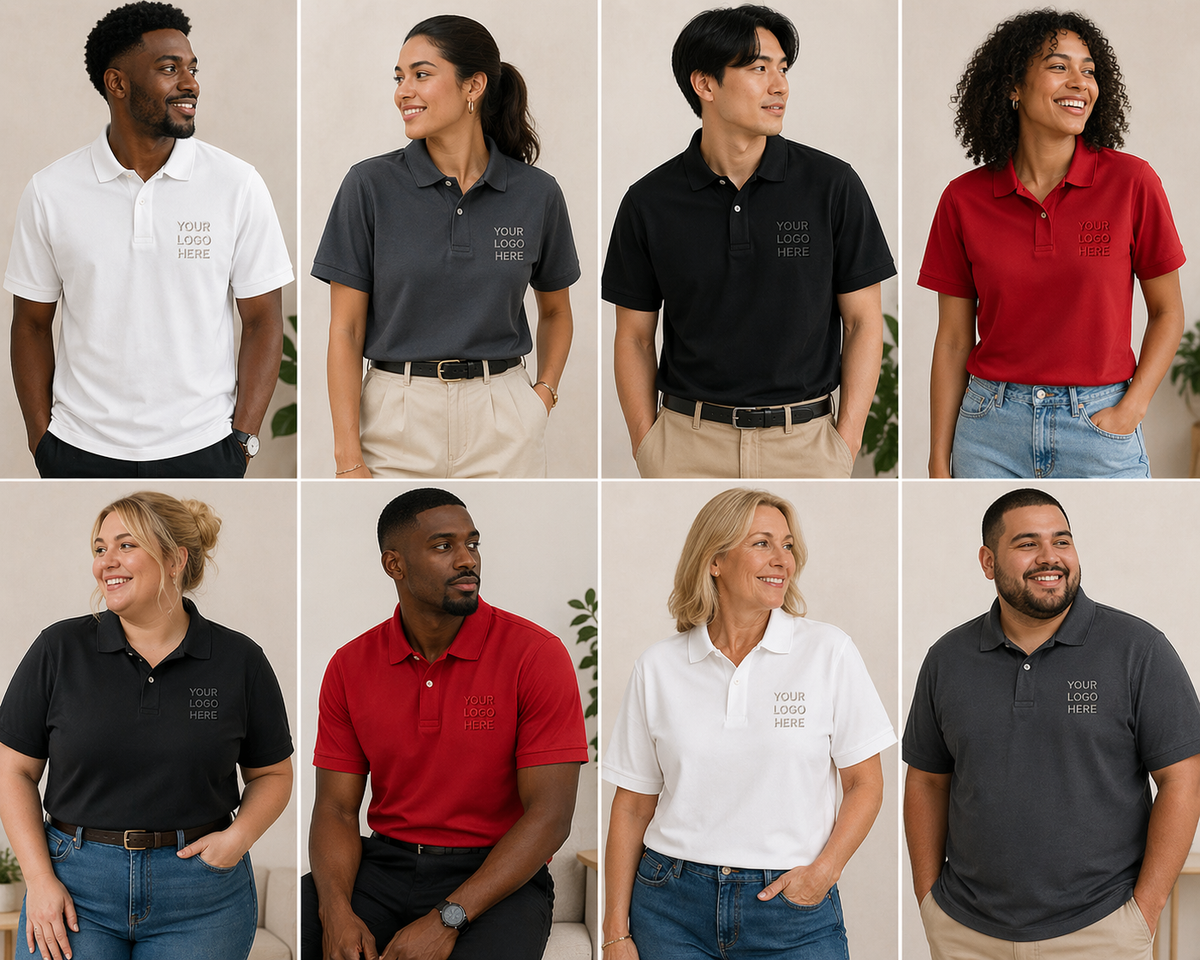 Custom Embroidered Polo Shirt | Personalized Polo with your Logo or Text