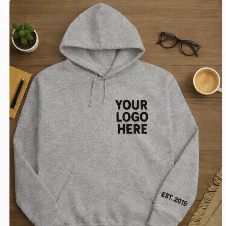 Custom Printed Sweatshirt | Personalized Hoodie with your Logo or Text