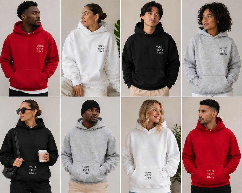 Custom Embroidered Sweatshirt | Personalized Hoodie with your Logo or Text