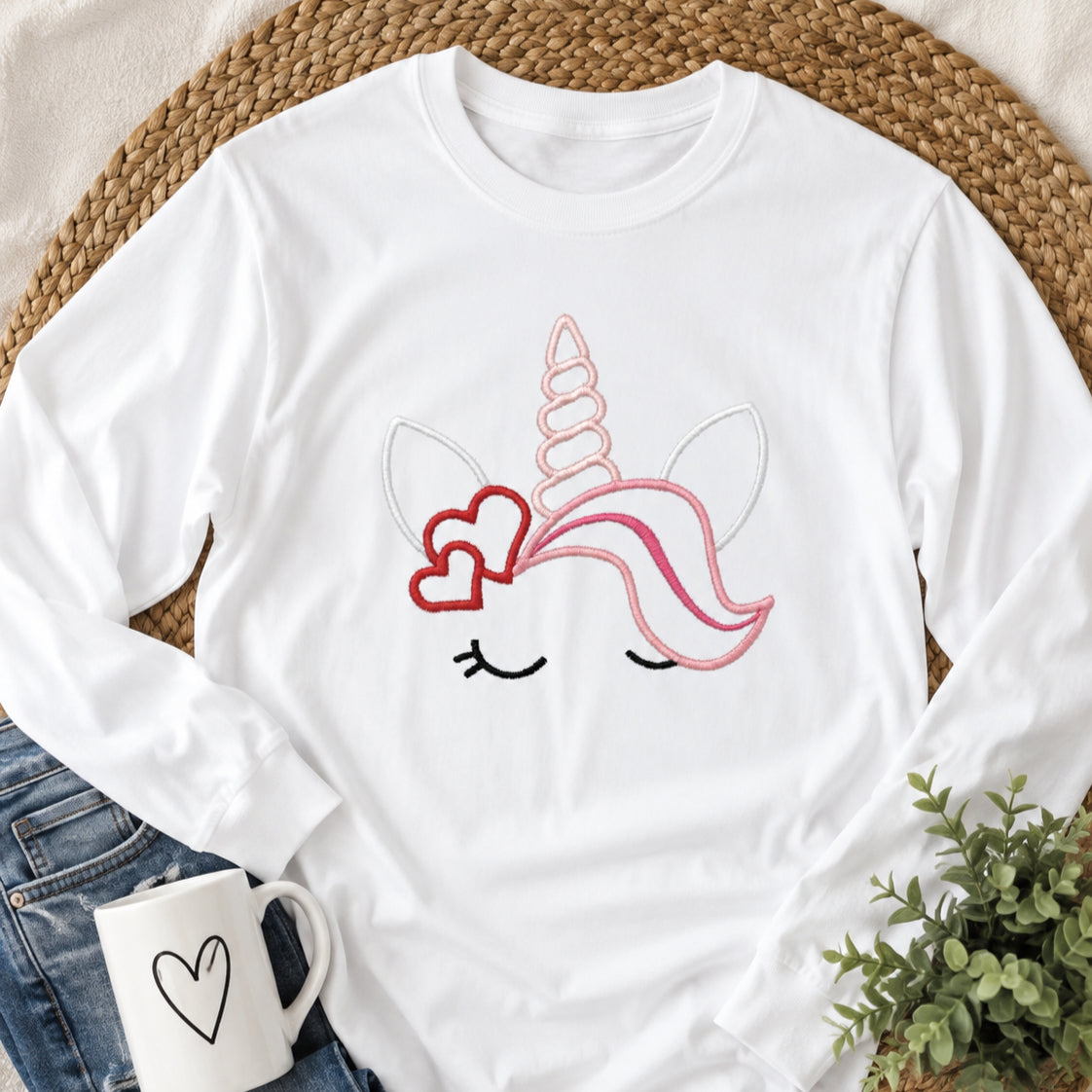 Embroidered Unicorn Top