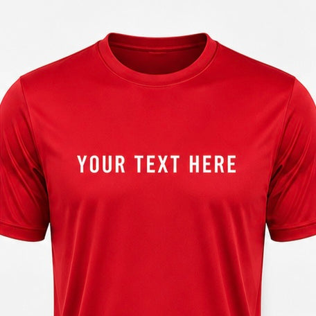 Custom Printed Performance Shirt | Personalized Moisture Wicking T-Shirt