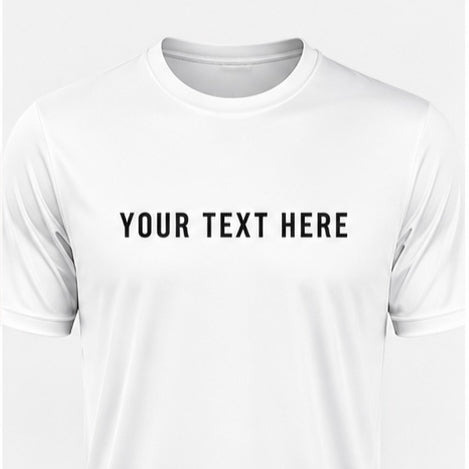 Custom Printed Performance Shirt | Personalized Moisture Wicking T-Shirt