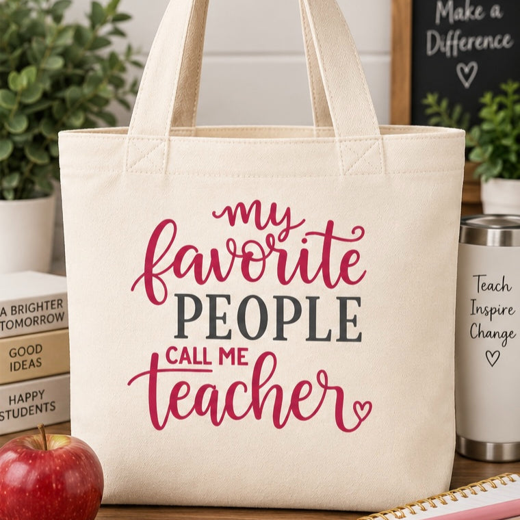 Teacher Gift Printed Tote Bag