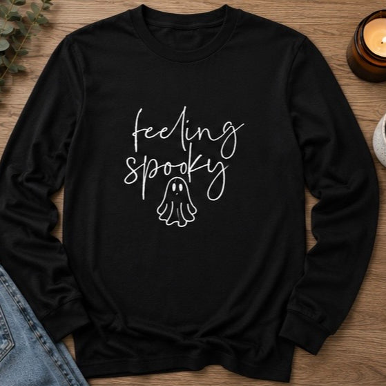 Feeling Spooky Shirt | Embroidered Halloween Shirt