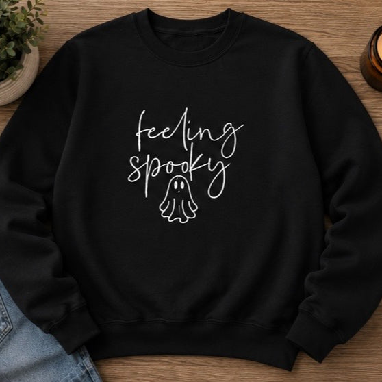 Feeling Spooky Shirt | Embroidered Halloween Shirt