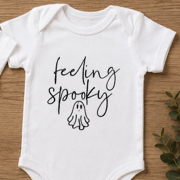 Feeling Spooky Baby & Youth Embroidered Top