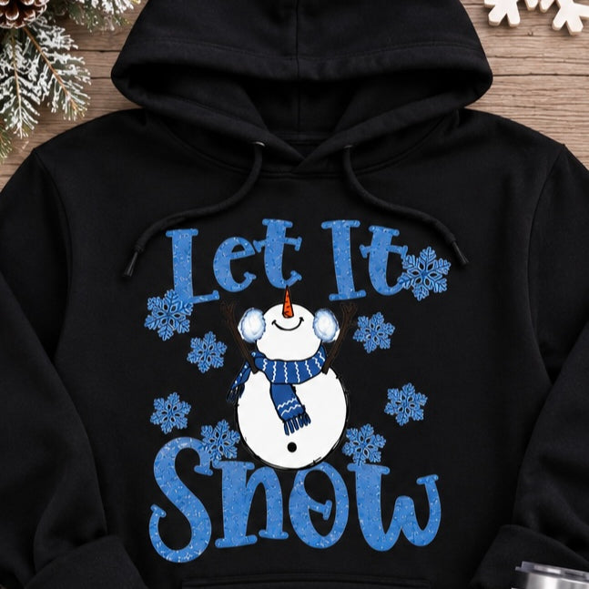 Let It Snow Shirt, Snowman Christmas Top