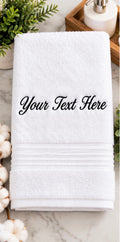 Custom Embroidered Hand Towel | Personalized Bathroom Towel