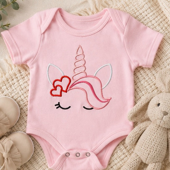 Kids Embroidered Unicorn Top