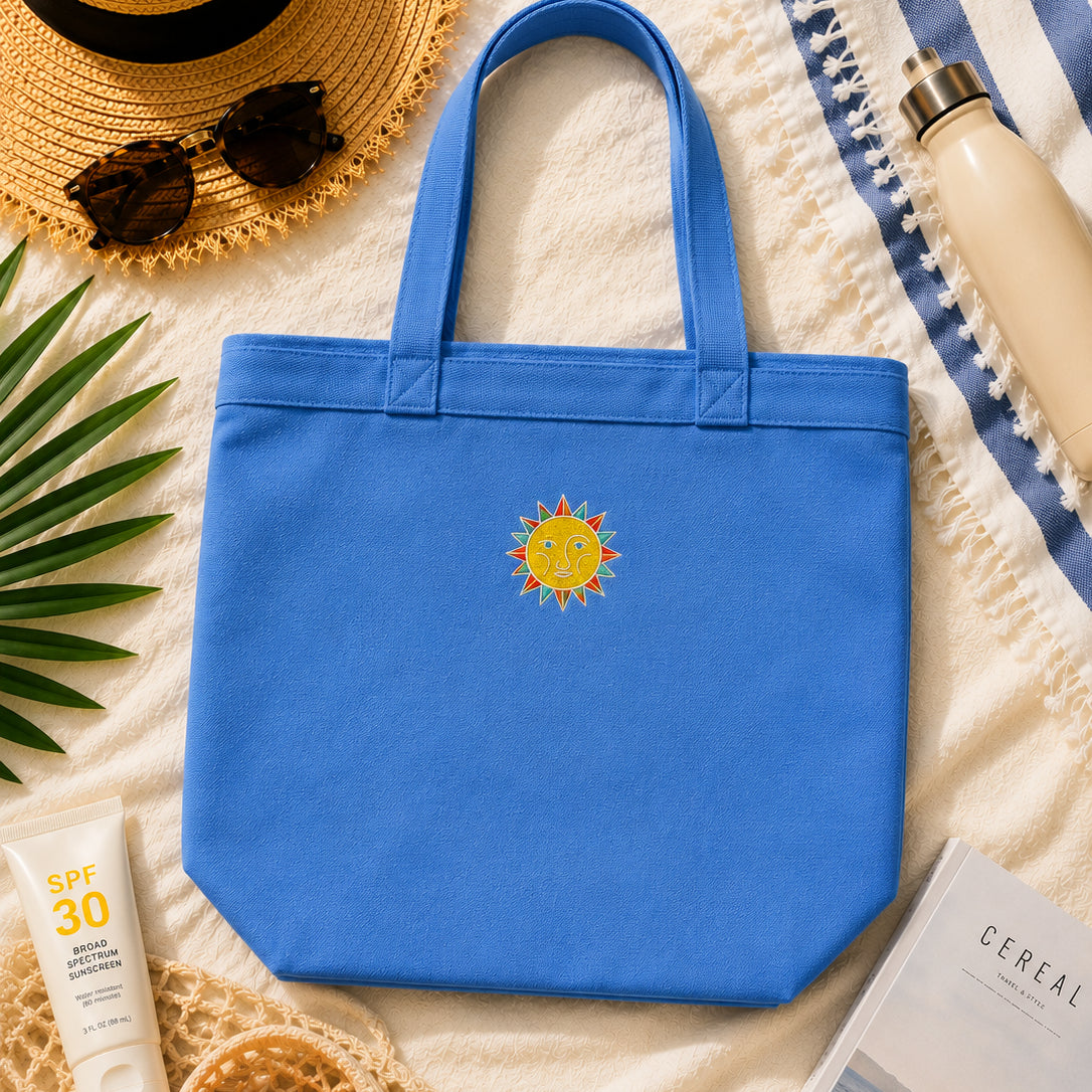 Sunshine Embroidered Tote Bag