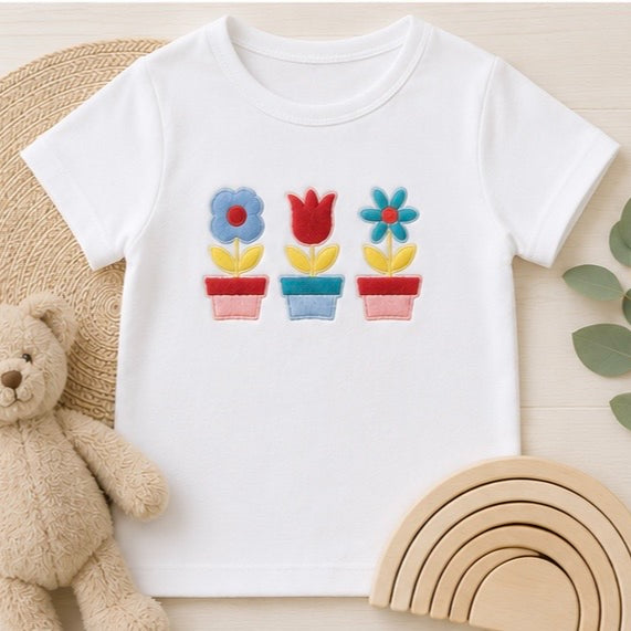 Floral Garden Embroidered Baby Outfit
