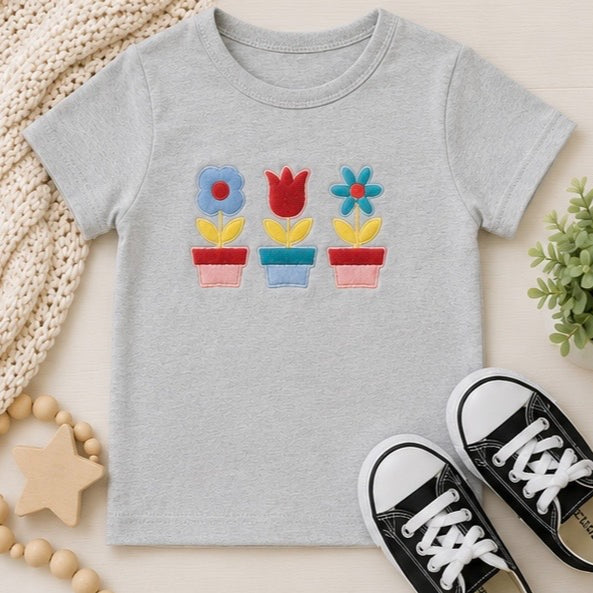 Floral Garden Embroidered Baby Outfit