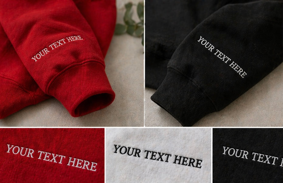 Custom Embroidered Sweatshirt | Personalized Hoodie with your Logo or Text