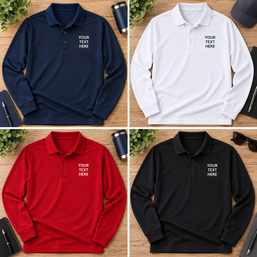 Custom Embroidered Polo Shirt | Personalized Polo with your Logo or Text