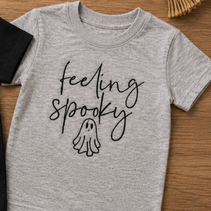 Feeling Spooky Baby & Youth Embroidered Top