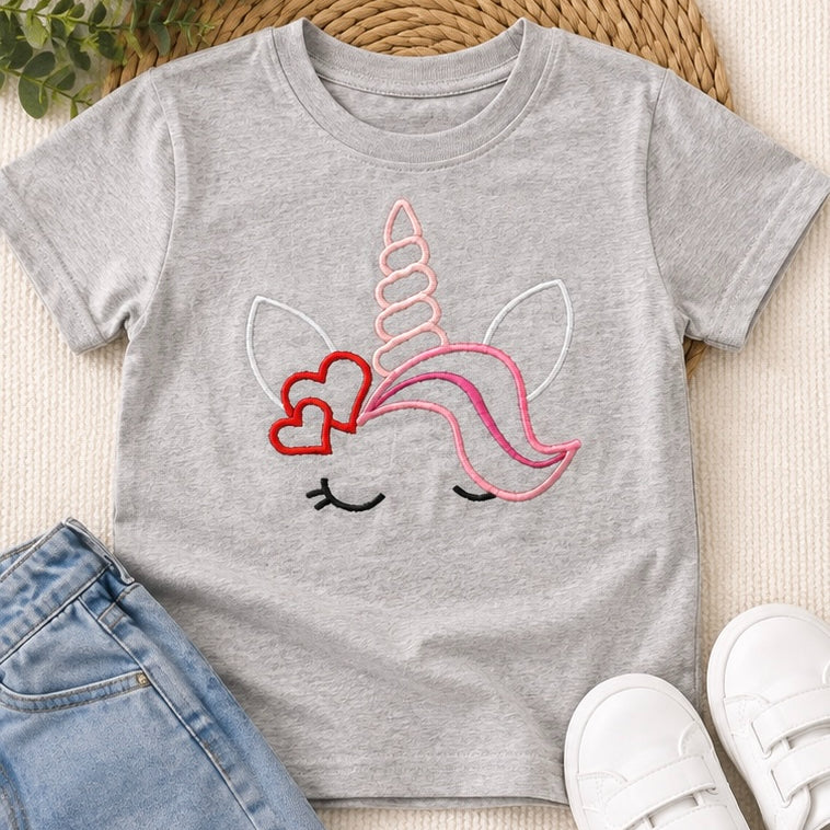 Kids Embroidered Unicorn Top