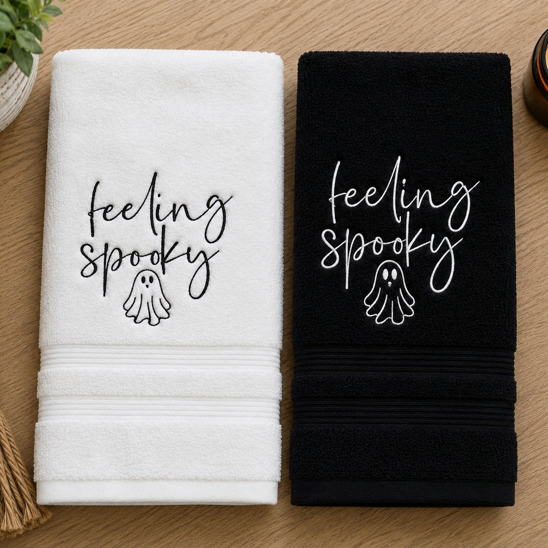Feeling Spooky Embroidered Hand Towel Set