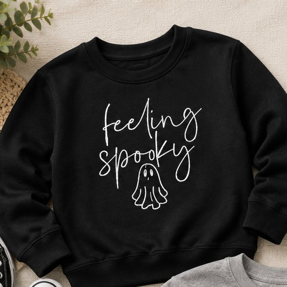 Feeling Spooky Baby & Youth Embroidered Top